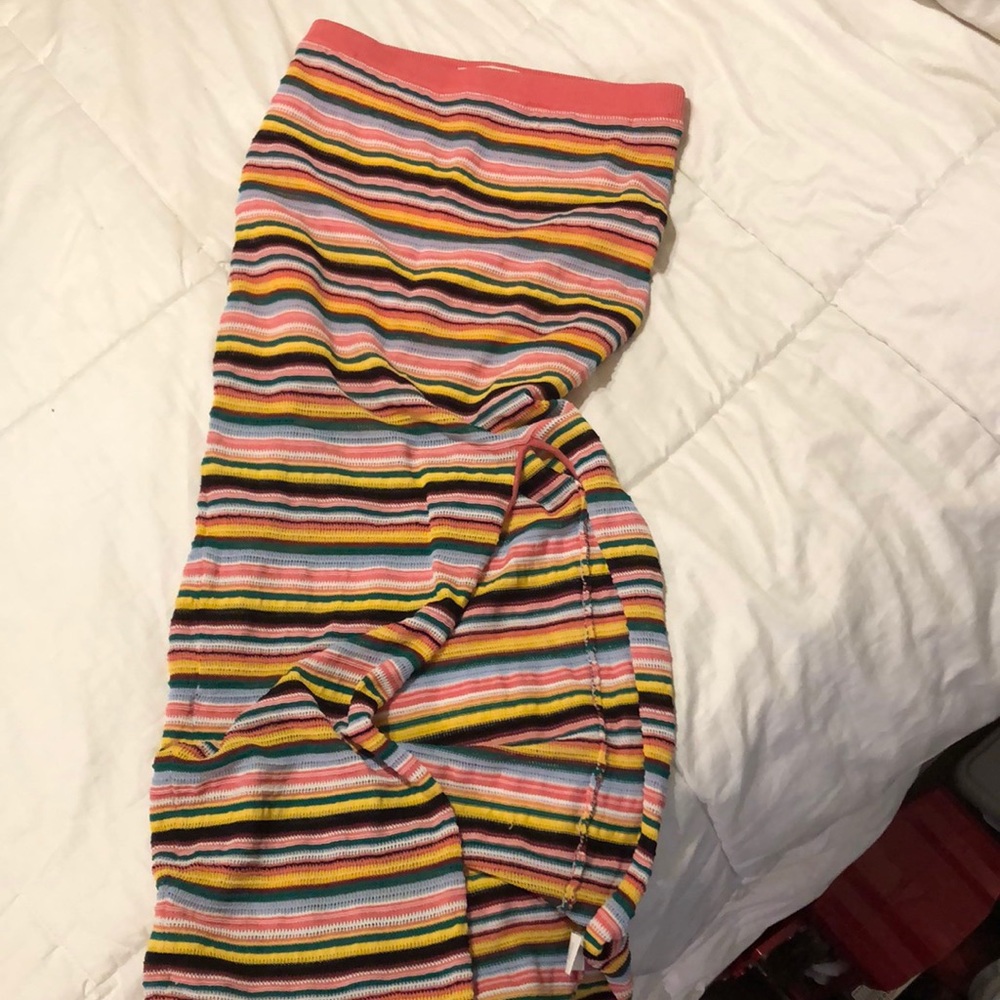 Knit bodycon maxi skirt